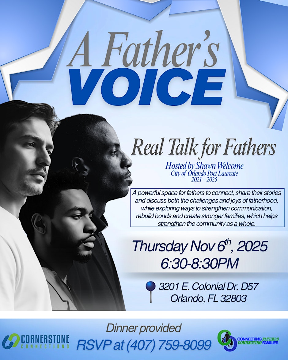 Fathers Voice Event happening November 6th Thursday