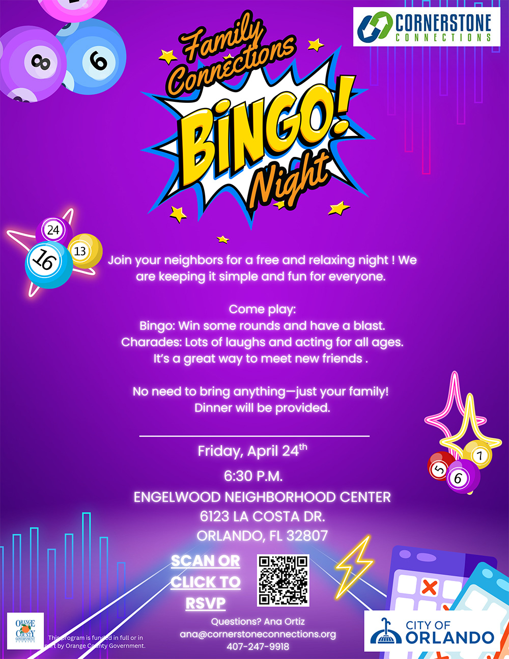 Family Connections Bingo Night Flyer