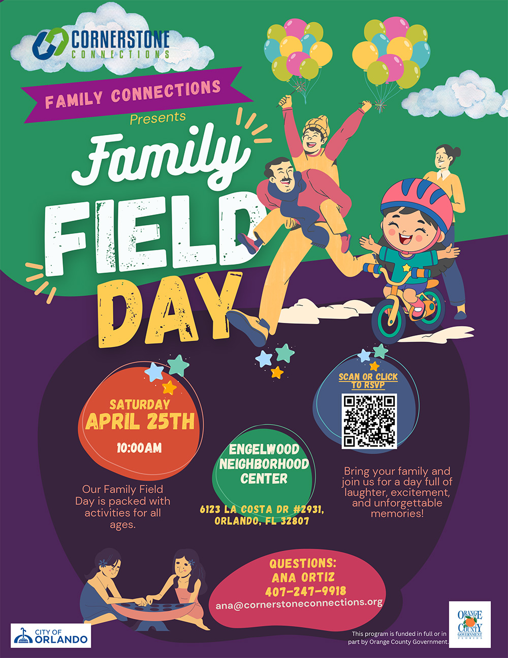 Family Connections Field Day Flyer