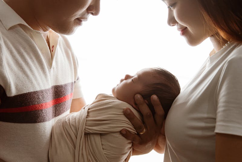 Parents with their newborn